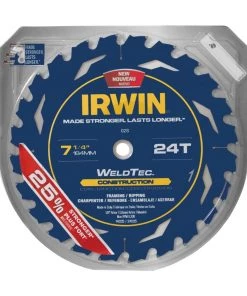 Flash Sale 🧨 IRWIN Circular Saw Blades Marathon with Weldtec 7-1/4-in 24-Tooth Carbide Circular Saw Blade ❤️