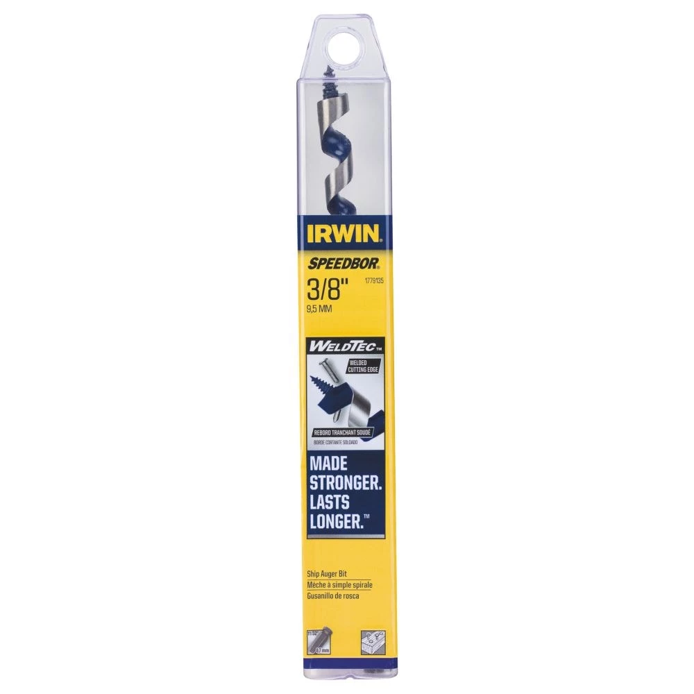 Budget 🎁 IRWIN Woodboring Drill Bits Weldtec 3/8-in Woodboring Ship Auger Drill Bit 🔔 4 Budget 🎁 IRWIN Woodboring Drill Bits Weldtec 3/8-in Woodboring Ship Auger Drill Bit 🔔 - Image 2