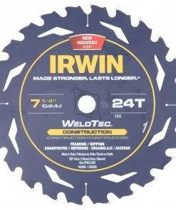 Flash Sale 🧨 IRWIN Circular Saw Blades Marathon with Weldtec 7-1/4-in 24-Tooth Carbide Circular Saw Blade ❤️ -Cheap IRWIN Store 07784442