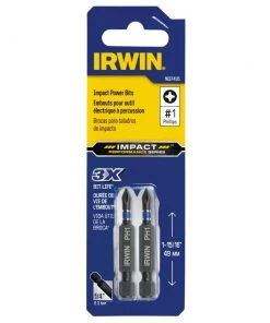 Buy ✨ IRWIN Impact Driver Bits 2-Piece 1/4-in x 1-15/16-in Phillips Impact Driver Bit 👍