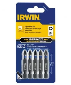 Deals ❤️ IRWIN Impact Driver Bits 5-Piece 1/4-in x 1-15/16-in Phillips Impact Driver Bit ✨