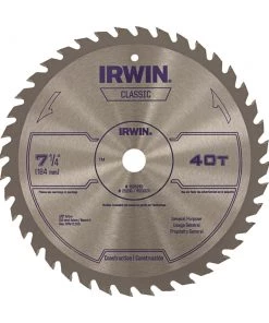 Budget ⌛ IRWIN Circular Saw Blades Classic 7-1/4-in 40-Tooth Carbide Circular Saw Blade 🤩