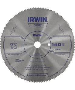 Best Sale 🧨 IRWIN Circular Saw Blades Classic 7-1/4-in 140-Tooth Carbide Circular Saw Blade ⭐