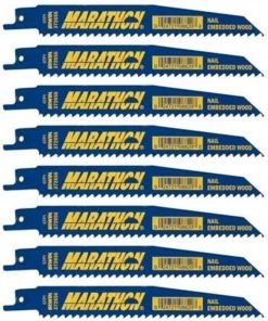 Budget 🌟 IRWIN Reciprocating Saw Blades Marathon 10-Pack Bi-Metal 6-in 6-TPI Wood/Nail Embedded Cutting Reciprocating Saw Blade ✨
