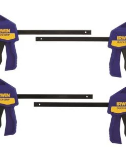 Top 10 😍 IRWIN Clamps QUICK-GRIP 4-Pack 6-in Medium-Duty One Handed Bar Clamp 🌟