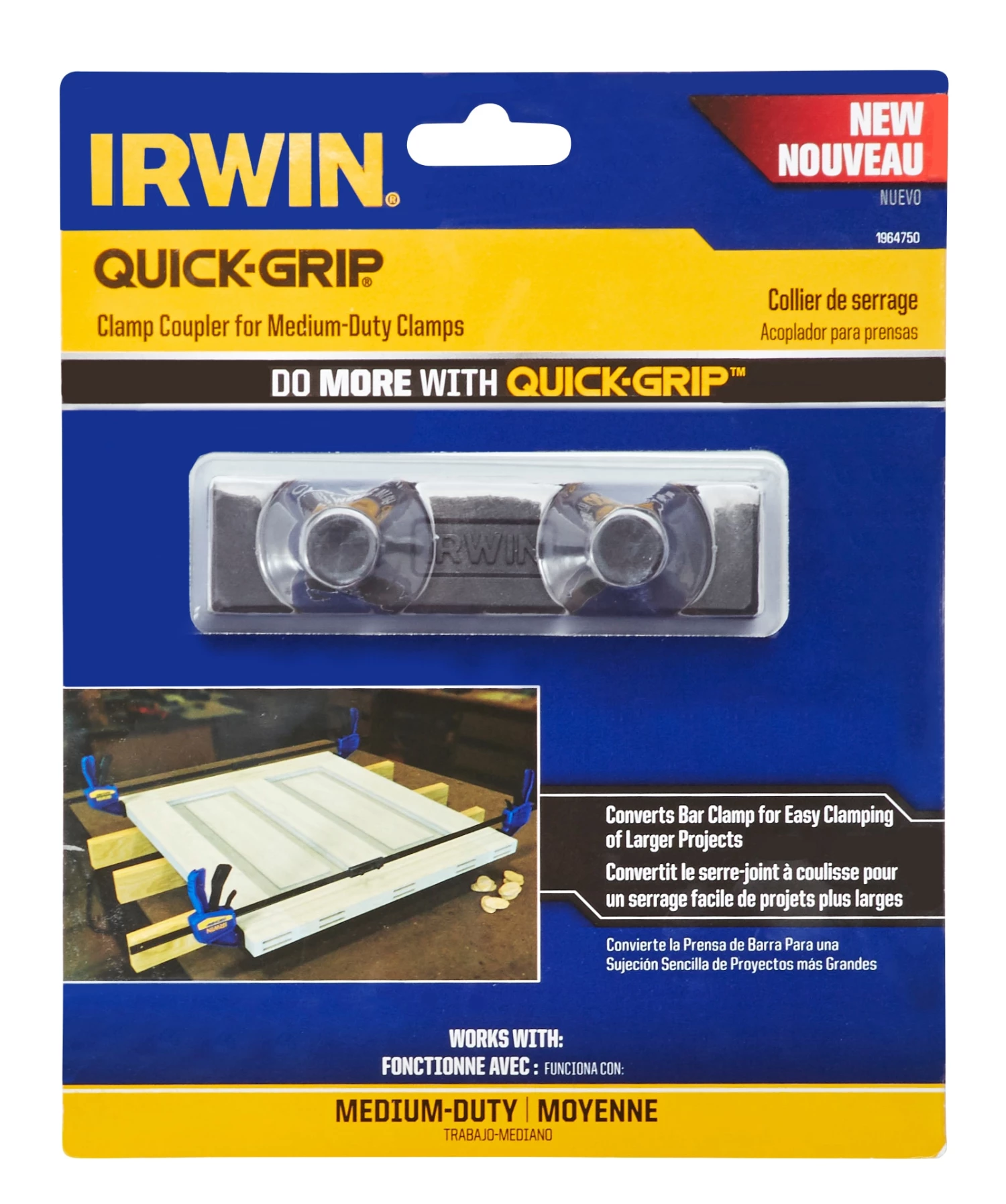 Wholesale 🔥 IRWIN Clamp Attachments QUICK-GRIP Medium-Duty Clamp Coupler ✔️ 7 Wholesale 🔥 IRWIN Clamp Attachments QUICK-GRIP Medium-Duty Clamp Coupler ✔️ - Image 5