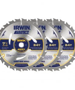 Coupon 😍 IRWIN Circular Saw Blades Marathon 3-Pack 7-1/4-in 24-Tooth Carbide Circular Saw Blade 🧨