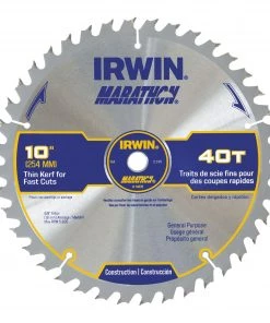 Best reviews of ❤️ IRWIN Circular Saw Blades Marathon 10-in 40-Tooth Carbide Miter/Table Saw Blade 🛒
