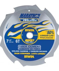 Promo 💯 IRWIN Circular Saw Blades Marathon with Weldtec 7-1/4-in 6-Tooth Tungsten Carbide-tipped Steel Circular Saw Blade 🛒