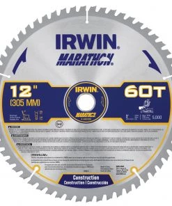 Promo 🔥 IRWIN Circular Saw Blades Marathon 12-in 60-Tooth Carbide Miter/Table Saw Blade ✔️