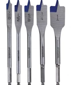 Wholesale 😍 IRWIN Woodboring Drill Bits 5-Piece Assorted Woodboring Spade Drill Bit Set 🧨