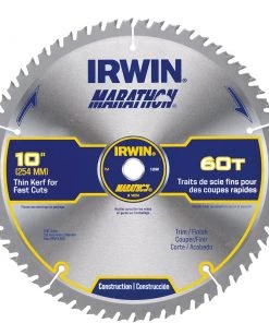 Wholesale 🔔 IRWIN Circular Saw Blades Marathon 10-in 60-Tooth Carbide Miter/Table Saw Blade 🛒
