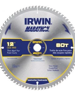 New ⭐ IRWIN Circular Saw Blades Marathon 12-in 80-Tooth Carbide Miter/Table Saw Blade 🎁