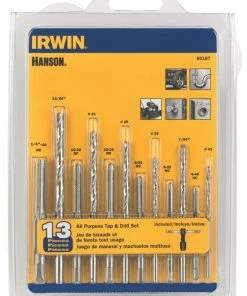 Best Pirce 🧨 IRWIN Tap & Drill Sets HANSON 13-Pack SAE Tap and Drill Set ✔️