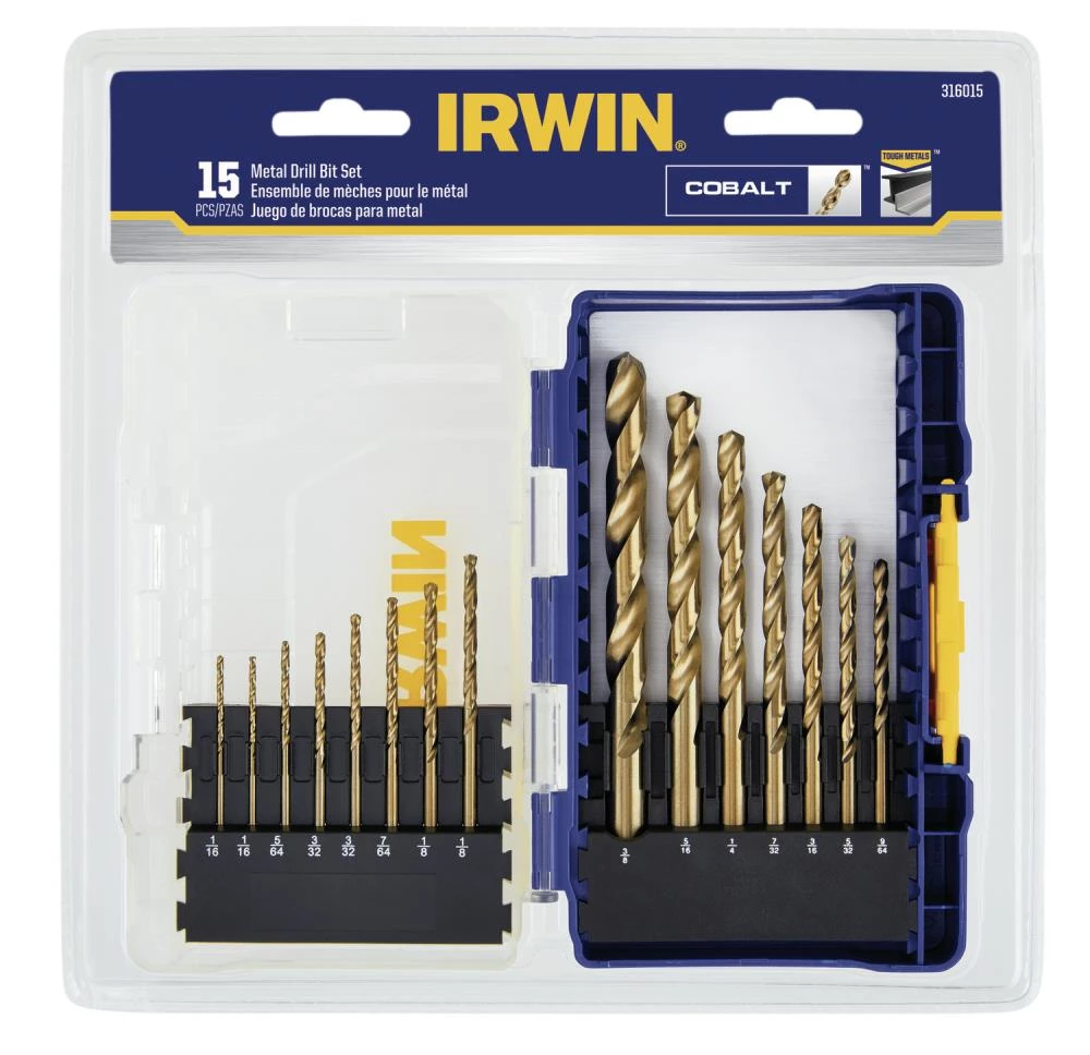 Top 10 ❤️ IRWIN Twist Drill Bits 15-Piece Assorted x Set Cobalt Twist Drill Bit Set 🎉 6 Top 10 ❤️ IRWIN Twist Drill Bits 15-Piece Assorted x Set Cobalt Twist Drill Bit Set 🎉 - Image 4