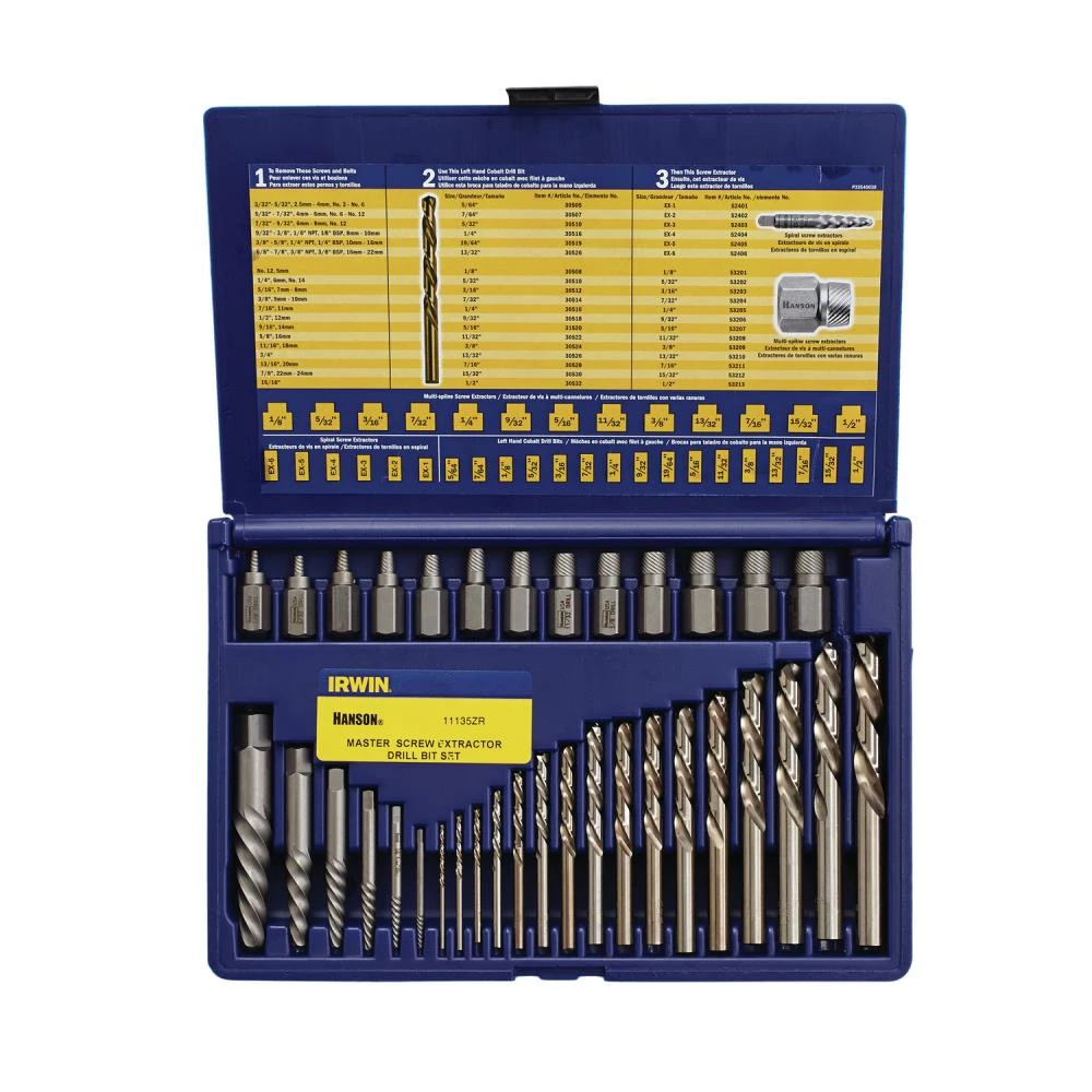 New ✨ IRWIN Screw Extractors & Sets Extractor and DRL Bit 35PC Set ✔️ 5 New ✨ IRWIN Screw Extractors & Sets Extractor and DRL Bit 35PC Set ✔️ - Image 3