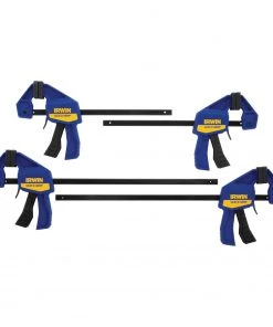 Top 10 ✔️ IRWIN Clamps QUICK-GRIP 4-Pack Assorted Mini One Handed Bar Clamp 👍