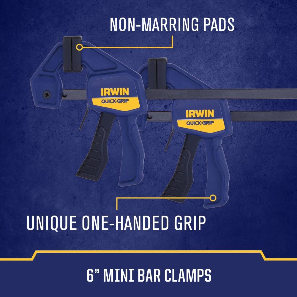 Wholesale 🛒 IRWIN Clamps QUICK-GRIP 8-Pack Assorted Assorted Clamp Set Clamp ✨ 5 Wholesale 🛒 IRWIN Clamps QUICK-GRIP 8-Pack Assorted Assorted Clamp Set Clamp ✨ - Image 3