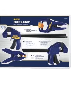 Wholesale 🛒 IRWIN Clamps QUICK-GRIP 8-Pack Assorted Assorted Clamp Set Clamp ✨ 17 Wholesale 🛒 IRWIN Clamps QUICK-GRIP 8-Pack Assorted Assorted Clamp Set Clamp ✨ -Cheap IRWIN Store 40988480