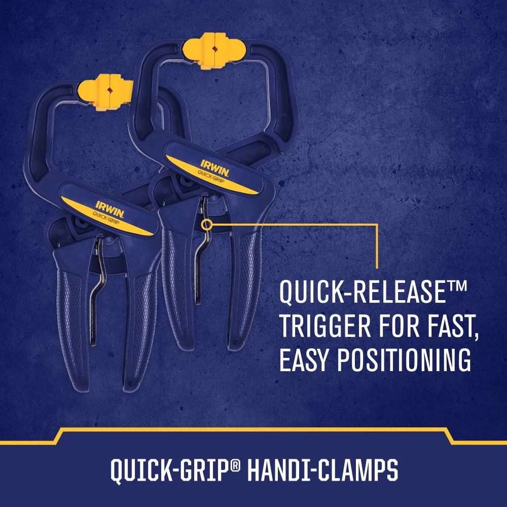 Wholesale 🛒 IRWIN Clamps QUICK-GRIP 8-Pack Assorted Assorted Clamp Set Clamp ✨ 7 Wholesale 🛒 IRWIN Clamps QUICK-GRIP 8-Pack Assorted Assorted Clamp Set Clamp ✨ - Image 5