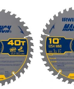 Best reviews of 🌟 IRWIN Circular Saw Blades Irwin Marathon Large Diameter Saw Blades Marathon 2-Pack 10-in 40-Tooth Tungsten Carbide-tipped Steel Miter/Table Saw Blade Set ⌛