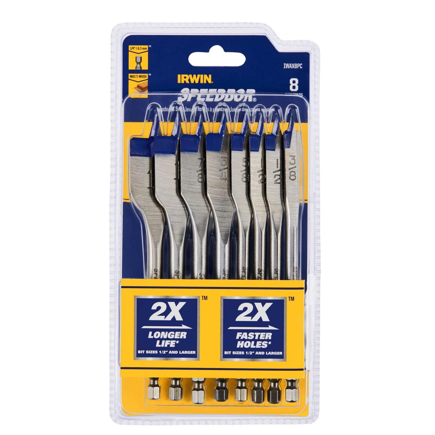 Deals 🤩 IRWIN Woodboring Drill Bits 8-Piece Assorted Woodboring Spade Drill Bit Set 😍 3 Deals 🤩 IRWIN Woodboring Drill Bits 8-Piece Assorted Woodboring Spade Drill Bit Set 😍